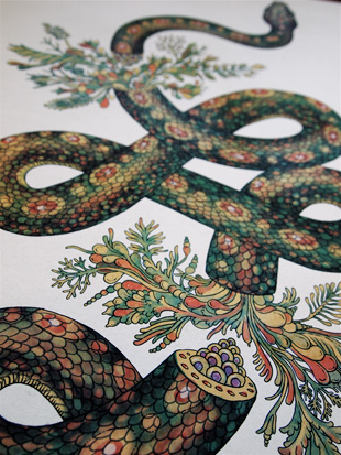 Snake print by Katie Scott