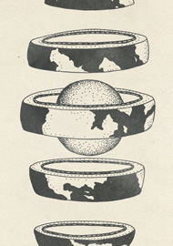 Earth illustration by Katie Scott - Jules Verne